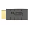 Adaptador HDMI (conector macho) > HDMI (conector hembra), emulador EDID (negro)