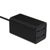 Gembird TA-UC-2A2C-PD65-01-BK Cargador para dispositivos móviles portátil, smartphone Negro AC carga rápida interior