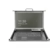 Consola KVM Digitus 17 pulgadas HD LCD 8 puertos VGA teclado alemán