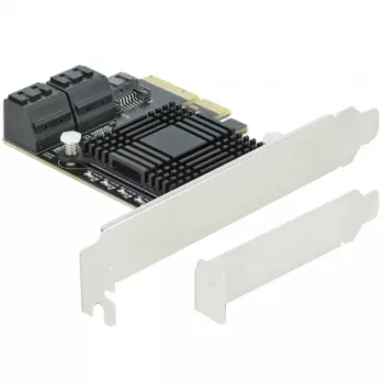 Tarjeta SATA PCI Express x4 DeLOCK 5 puertos formato Low Profile