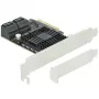 Tarjeta SATA PCI Express x4 DeLOCK 5 puertos formato Low Profile