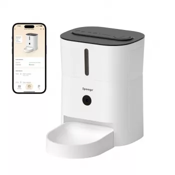 Comedero inteligente para mascotas con cámara Sponge SPONGE Pet Feeder Smart Camera
