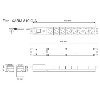 LESTAR 1966004451 negro 230 toma(s) AC 3 m