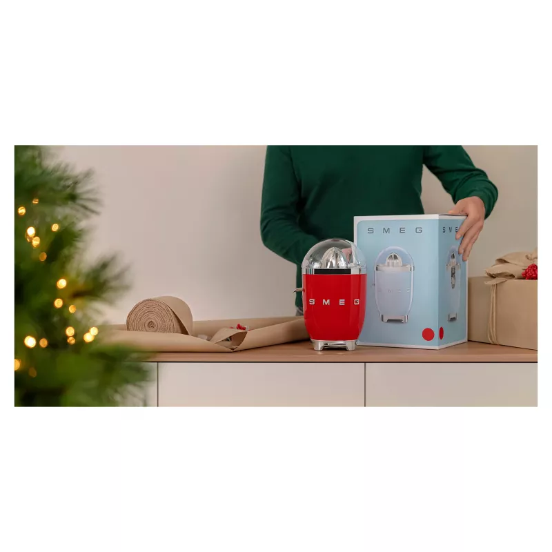 Exprimidor eléctrico de cítricos Smeg CJF11RDEU 70 W Rojo Acero inoxidable