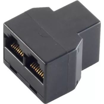 ShiverPeaks BS71225-8 conector de cable telefónico, conector hembra RJ-45 (8P8C) a 2x conector hembra RJ-45