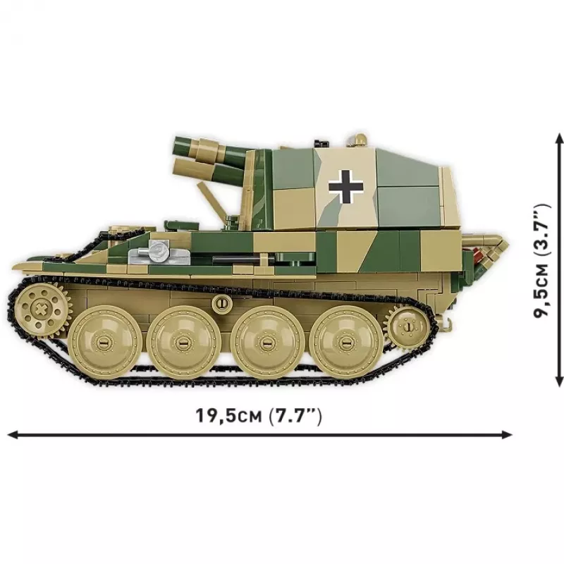 Set de construcción Cobi SD.KFZ.138/1 Grille, 720 piezas, modelo de exposición