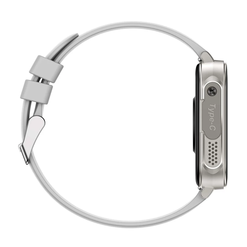 Smartwatch Colmi P80 plateado – smartwatch compacto Colmi P80, carcasa plateada