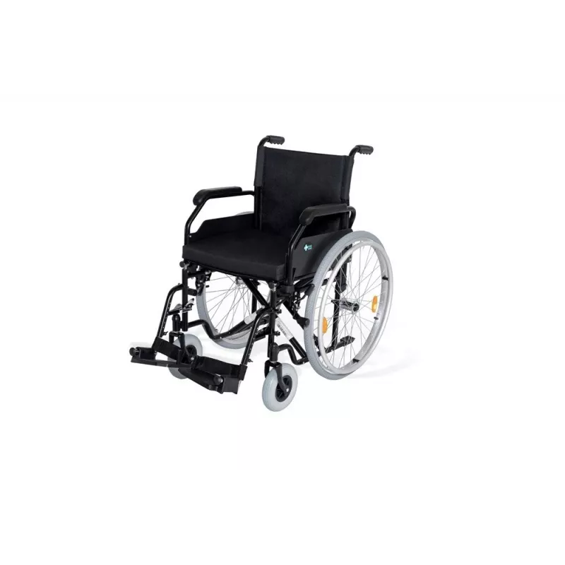 Silla de ruedas manual REHA FUND RF-1 Cruiser, ancho de asiento 48 cm, plegable, 4 ruedas, carga máx. 120 kg