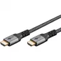 Cable HDMI Plus de alta velocidad con Ethernet, 4K @ 60Hz gris, 0,5 metros