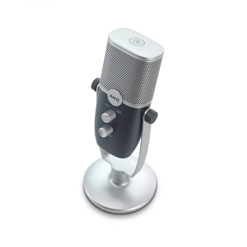 AKG Ara - micrófono de condensador USB profesional, azul/plata