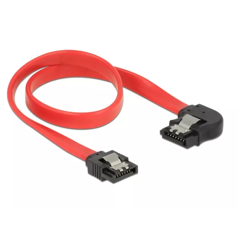 Cable SATA DeLOCK 83963 0,3 m SATA 7-pin negro rojo