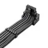 Cable CableMod C-Series Pro, variante B, 90°, de 16 pines a 4x 8 pines PCIe, carbon