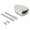 Pasacables DELOCK carcasa D-Sub de 9 pines (conector macho/hembra) plateado plástico, 31×46×16 mm