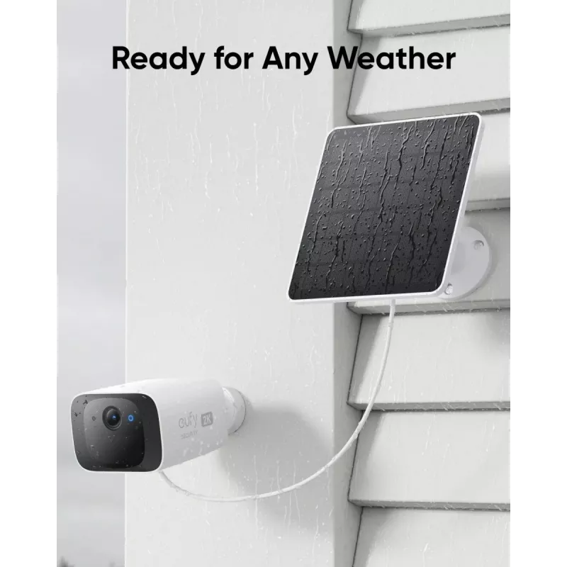 Panel solar Eufy 3W para cámaras EufyCam 2, EufyCam 2 Pro, EufyCam 2C, EufyCam 2C Pro, EufyCam S330, SolocamS230