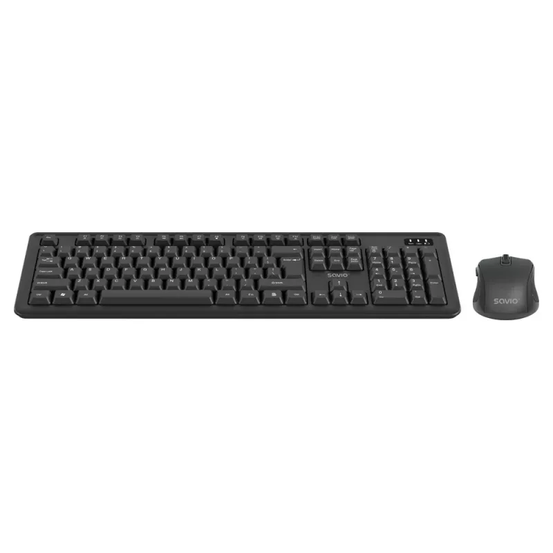Savio KB-03 Teclado y ratón incluidos Home/Office USB QWERTY US Inglés Negro