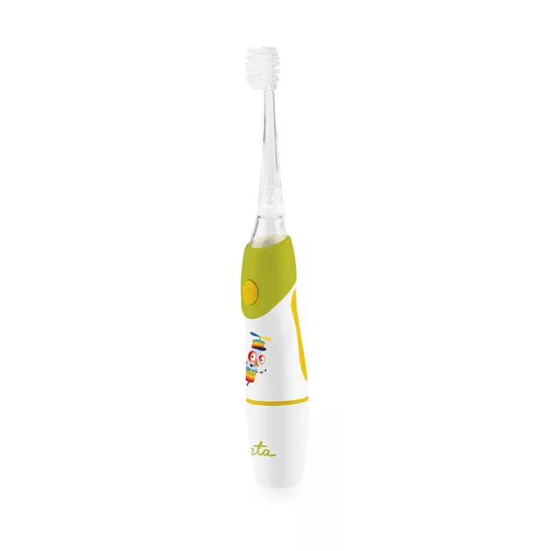 Cepillo de dientes sónico infantil ETA SONETIC a pilas verde 1 mango + 1 cabezal 160 mm