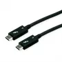 Cable USB ROLINE 0,8 m USB 3.2 Gen 1 40000 Mbit/s negro