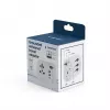 Adaptador de viaje GEMBIRD TPA-EU2A1C15-01-W – 15W, conector Type-E, 2× USB-A + 1× USB-C, 100–250V