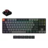 Teclado mecánico Keychron K1X-B3 — formato 80 %, USB + Bluetooth, QWERTY inglés, 87 teclas, RGB, gris