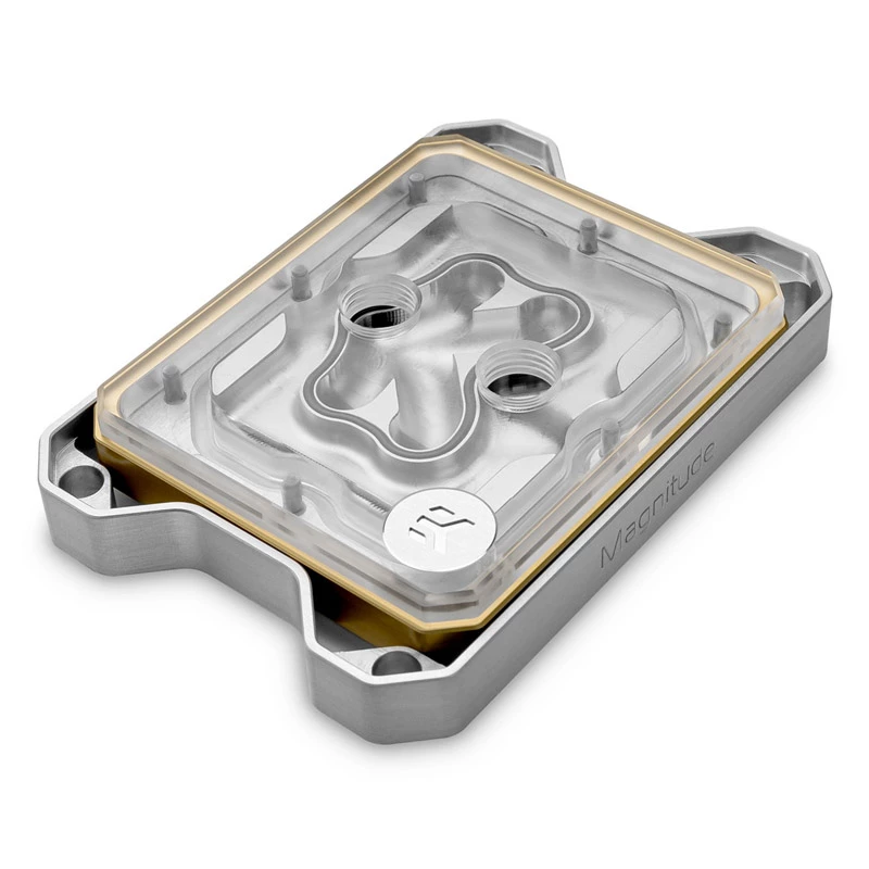 Accesorio decorativo EK Water Blocks aluminio dorado