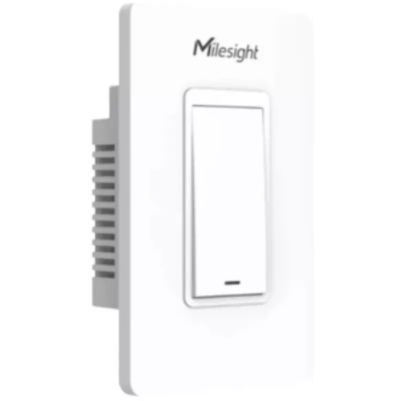 Milesight WS501-868M-3W-W11-EU Interruptor de pared LoRaWAN, de 3 hilos, 1 botón
