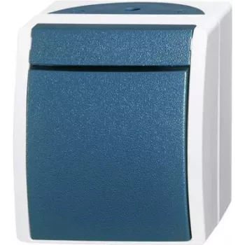 BUSCH JAEGER 2601/2 W-53 - 1P - Verde - Gris - 250 V - 74 mm - 55 mm - 83 mm