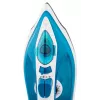 Plancha de vapor Esperanza EHI002 Slider, 2200 W, suela cerámica, vapor vertical, blanca/azul