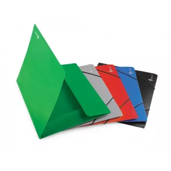 Carpeta de solapa con goma Forpus Premier, A4, plástico, capacidad 150 hojas, rojo