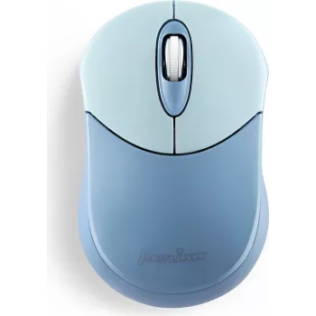 Perixx PERIMICE-802BL ratón Bluetooth para PC y tablet, inalámbrico, azul – ratón – 1.000 dpi – óptico – 3 botones – Bluetooth (PERIMICE-802BL)