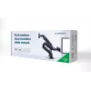 Soporte para monitor GEMBIRD MA-DA2-03 para pantallas de hasta 35 pulgadas, pinza de mesa, VESA 75x75–100x100, 20 kg, negro, Doble pantalla