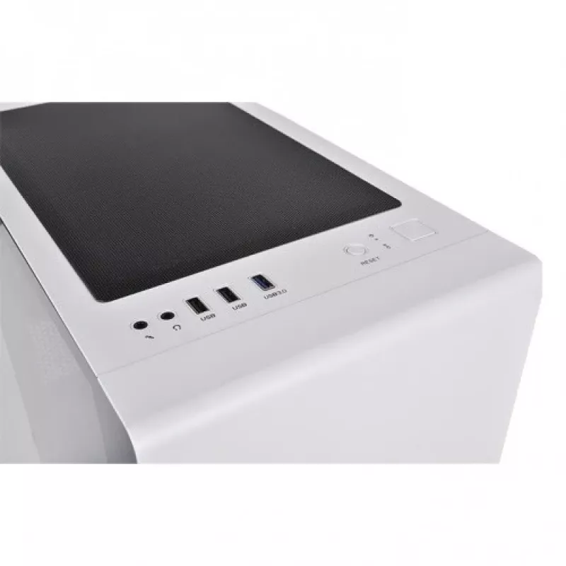 Caja de PC Thermaltake S100 Tempered Glass Snow Edition Micro Tower blanca