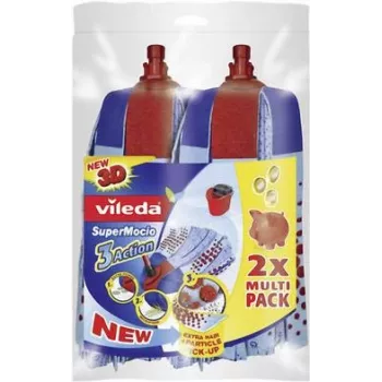 Set de fregona VILEDA SuperMocio 3x Action, pack múltiple de 2 piezas, modelo 122615