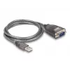 Adaptador de cable DeLOCK 61400 USB A RS-232 negro