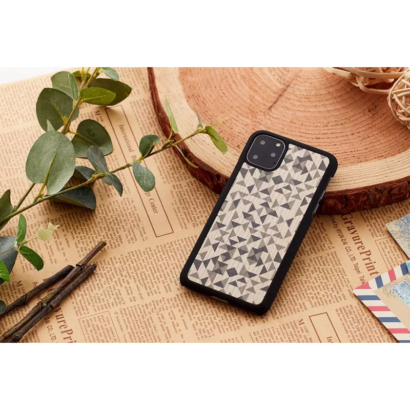 Funda de móvil man and wood para iPhone 11 Pro — mono triangle negro, carcasa rígida protectora