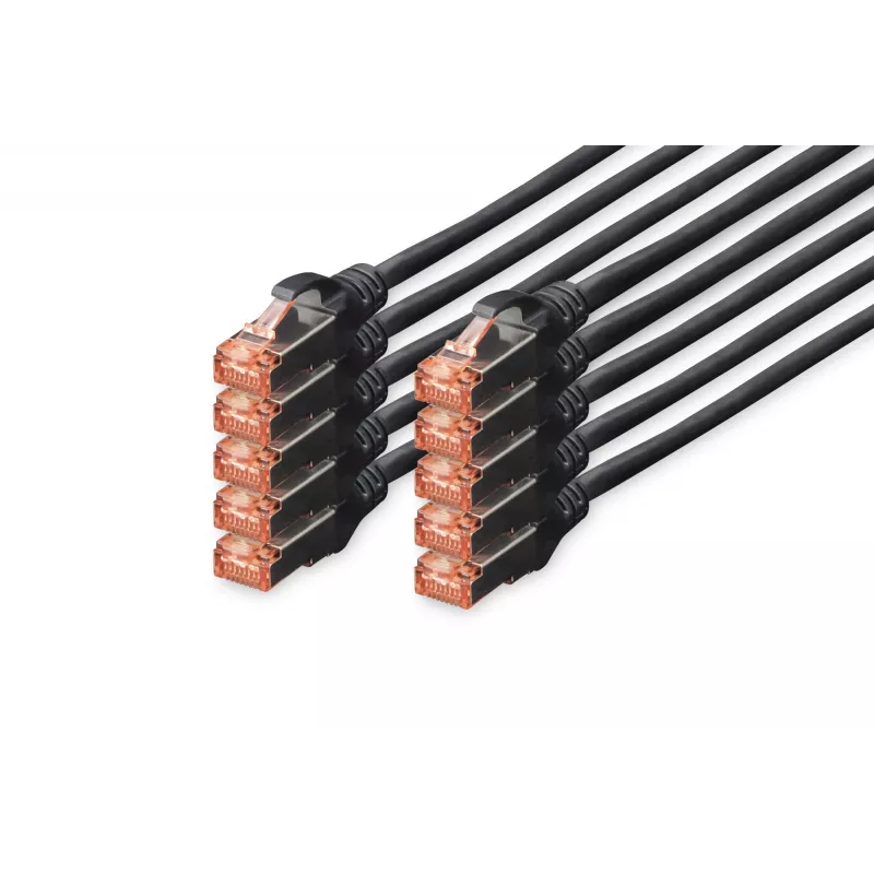 Cable de red Ethernet Digitus DK-1644-010-BL-10 negro