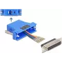 Delock D-Sub 25 polos conector hembra a RJ12 set de montaje azul (67100)