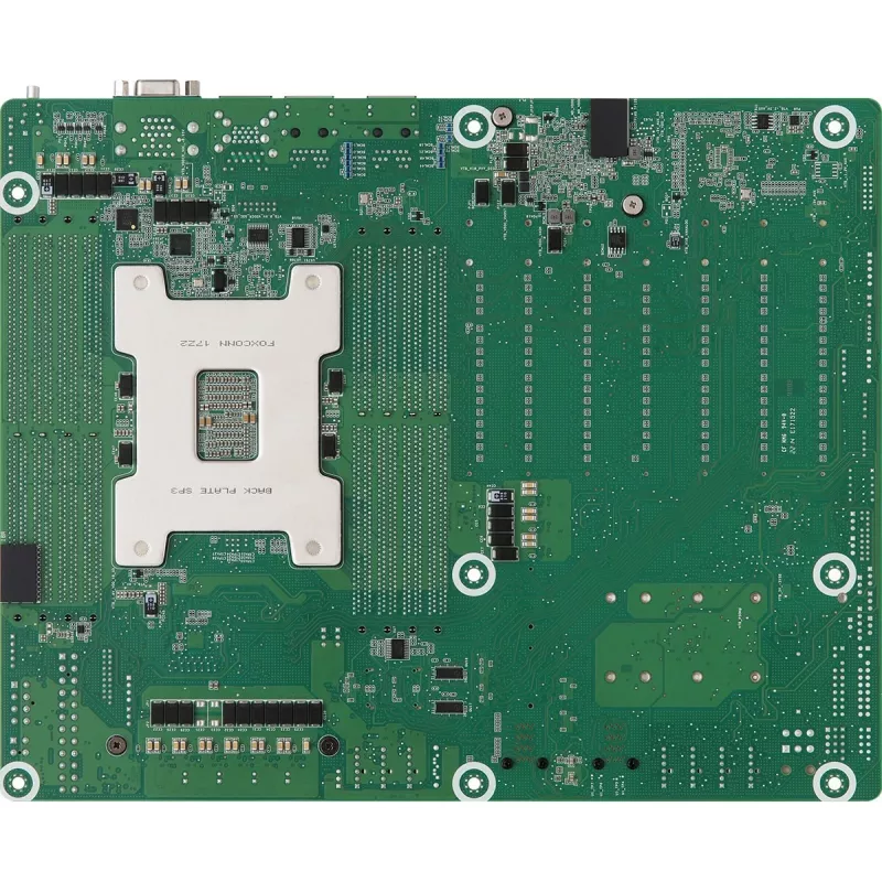 Placa base para servidor ASRock ROMED8-2T/BCM, AMD EPYC 7003, socket SP3, ATX, 8× DDR4 DIMM, 3× RJ-45, 10× SATA III, 7× PCIe x16 Gen4