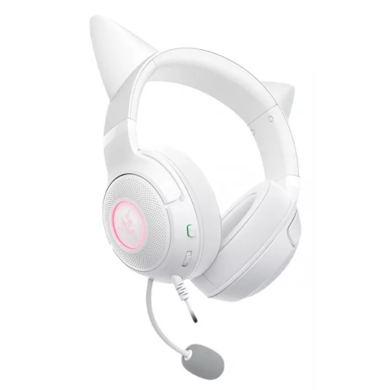 Auriculares Razer Kraken Kitty V2 con cable USB Type-A blanco — circumaurales, diadema, 20–20000 Hz, cable de 2 m