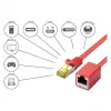 Goodconnections 8070VR-010R cable de red Ethernet rojo