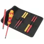 Wera 05006600001 Kraftform Kompakt VDE 7 Universal 1 Tool Finder juego de destornilladores, 7 piezas, portapuntas intercambiables 817 VDE Kraftform + 6 puntas intercambiables VDE, IEC 60900, con bolsa de cinturón