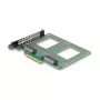 Adaptador U.2 interno DeLOCK 90162 interfaz host PCIe indicadores LED