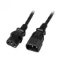 EFB-Elektronik cable alargador IEC C14 180° - C13 180°, negro, 2,0 m, 3 x 0,75 mm² Fabricante: EFB Elektronik (EK503.2)