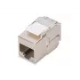 Módulo Keystone Digitus CAT 6A RJ-45 apantallado plateado 1 ud.