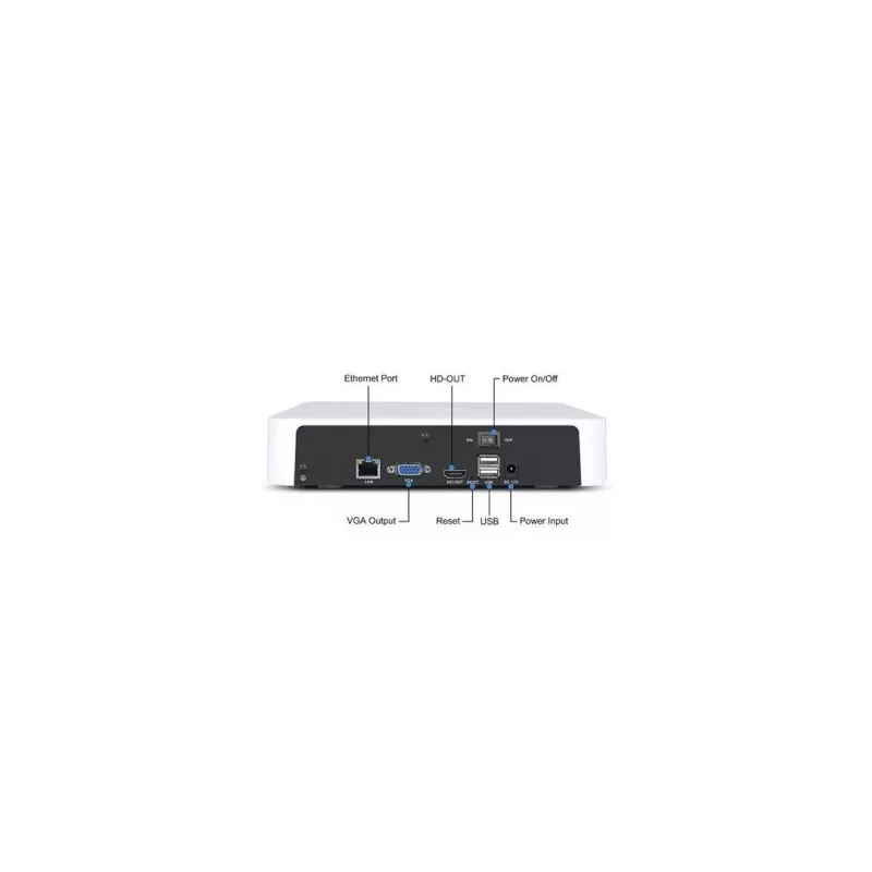 Foscam FN8108H grabador de vídeo en red de 8 canales 5 MP, blanco