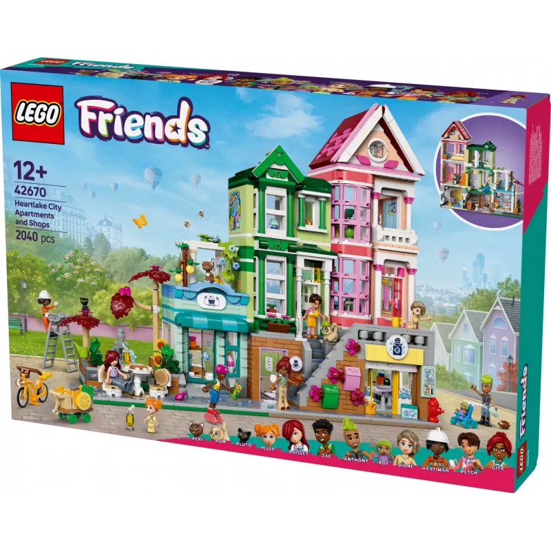 LEGO Friends 42670 Apartamentos y tiendas de Heartlake City