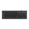 Teclado completo cableado NATEC MORAY Home/Office USB QWERTY US International Negro, 104 teclas, teclado numérico