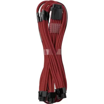 Cable CableMod 12VHPWR a 3× PCIe ModMesh 60 cm — CableMod C-Series Pro (rojo oscuro)
