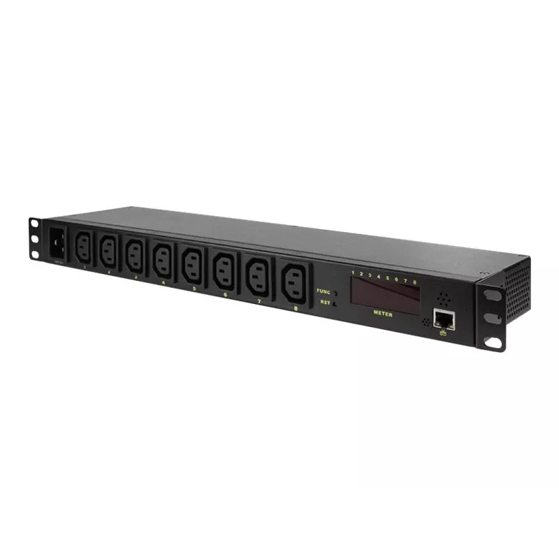 Logilink IP PDU Control Unit - unidad de distribución de corriente (montaje en rack) - corriente alterna 110-240 V - Ethernet - entrada IEC 60320 C20 - salida