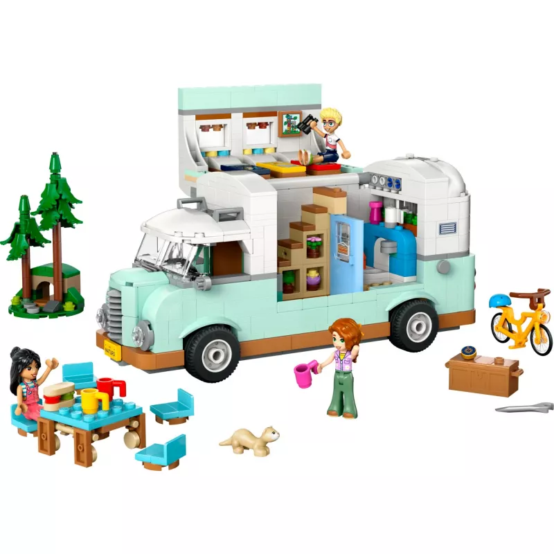 Set LEGO Motor Home 42663 — autocaravana LEGO Friends, 778 piezas, 3 minipersonajes, a partir de 7 años