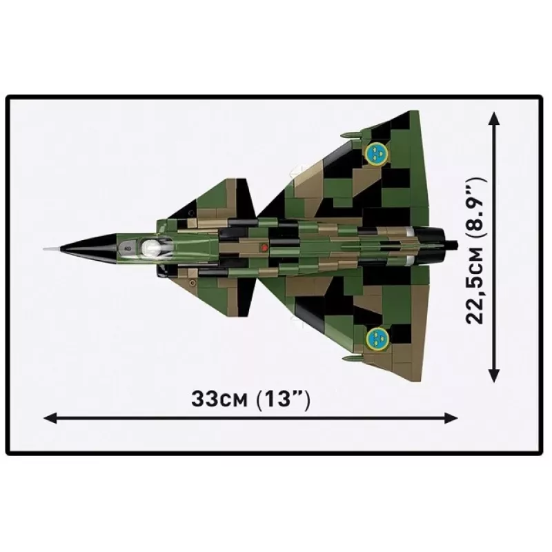 Set de construcción Cobi Blocks Saab AJS 3 Viggen 911 uds. set de modelismo, 911 piezas